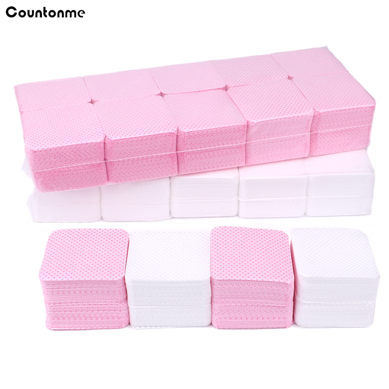 Nail Art Pink - 1000 Stuks Katoen Nagellak Remover Servet