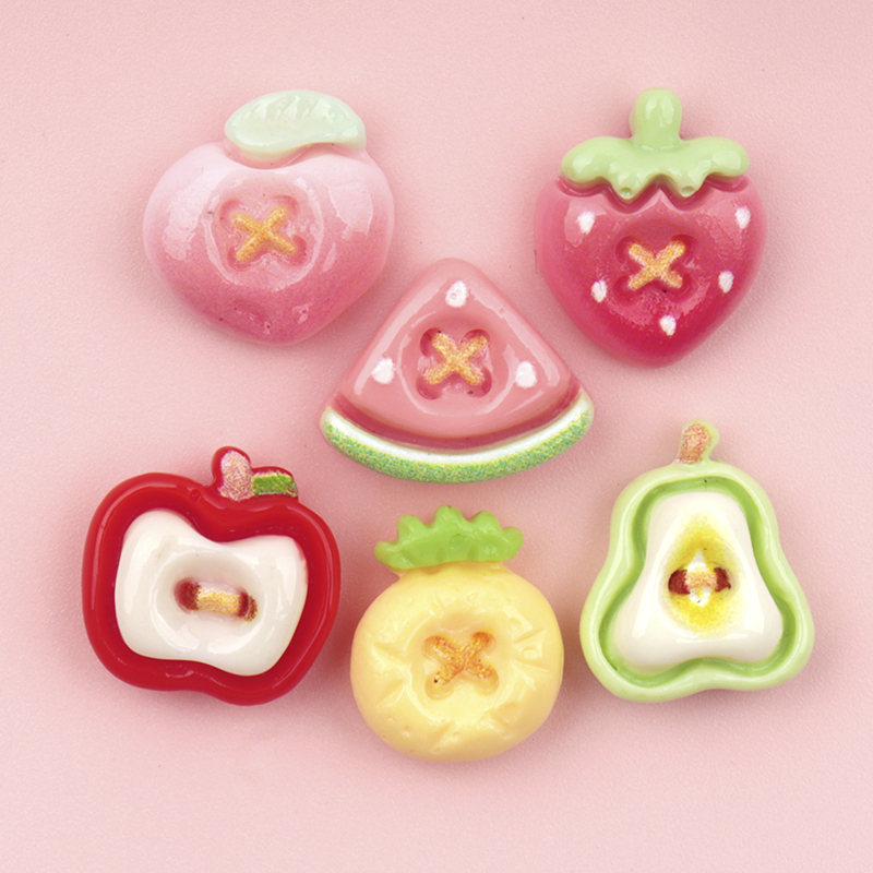 Nail Art Ombre - 50/500 stuks Mini Gesimuleerd Fruit Hars