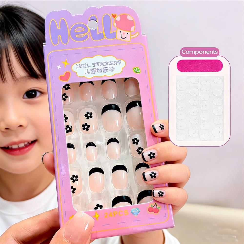 24 stuks/doos Cartoon Kinderen - Nail Art Press On recensie en prijs