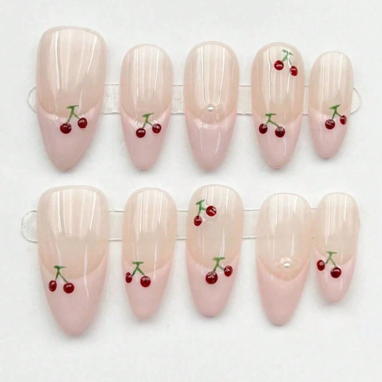 10 stuks medium amandelvormige - Nail Art Pink recensie en prijs
