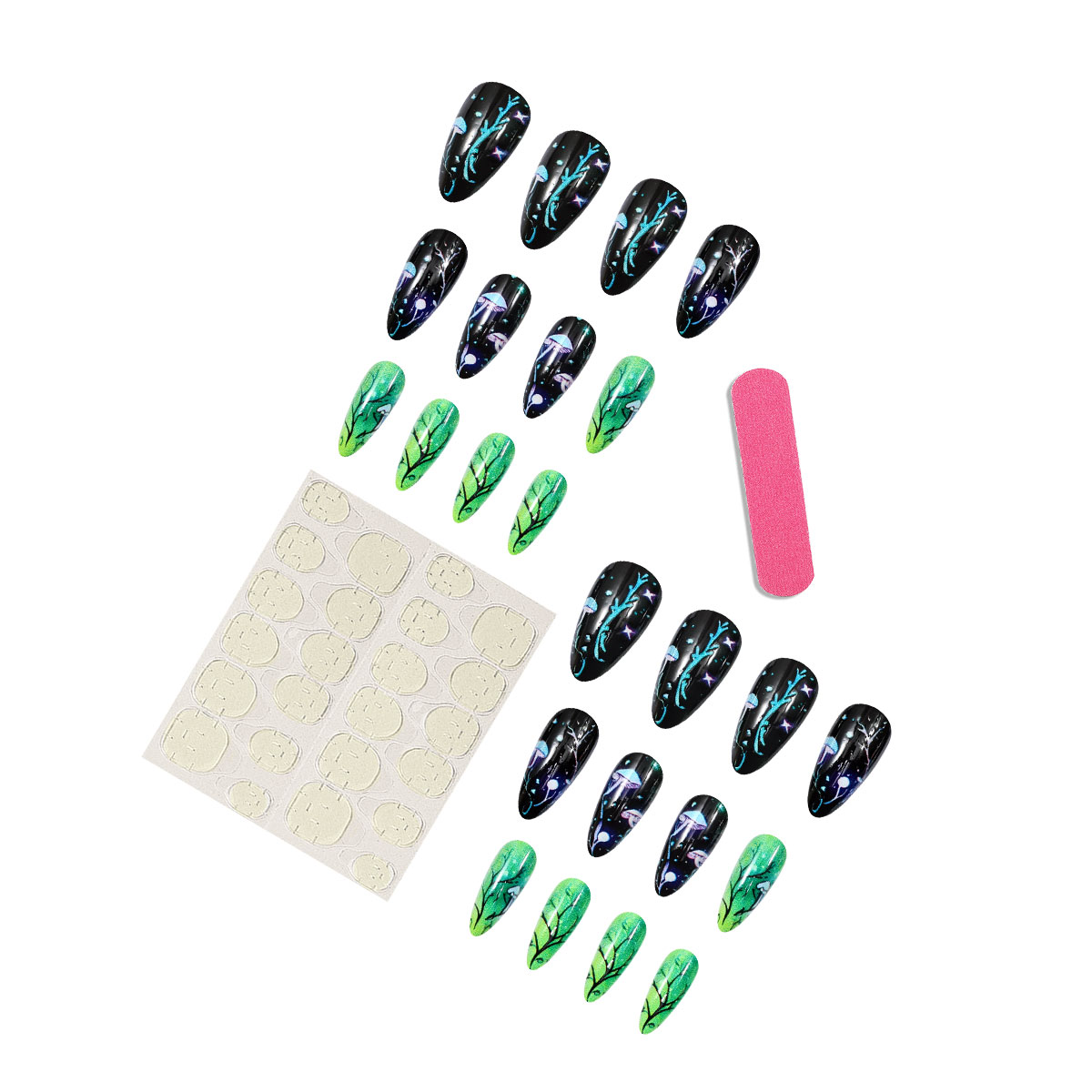 Amandelpers op nagels Paddesto - Nail Art Press On recensie en prijs