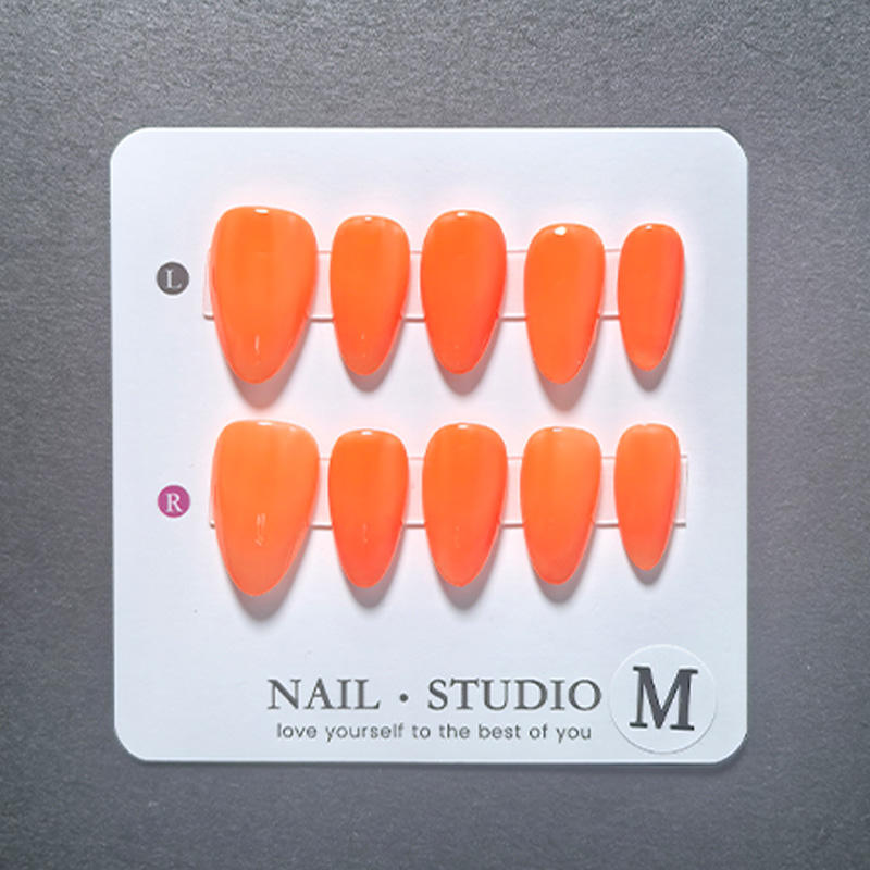 10 stuks Amandelvormige opzetn - Nail Art Orange recensie en prijs