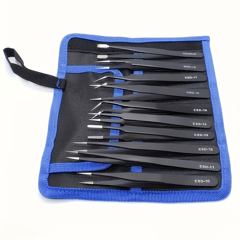 10 stuks precisie-ESD-pincette - Nail Art Ombre recensie en prijs