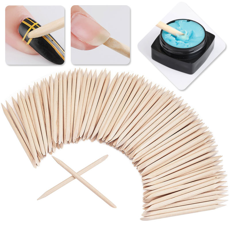 100 Stuks Cuticle Pusher Remov - Nail Art Orange recensie en prijs