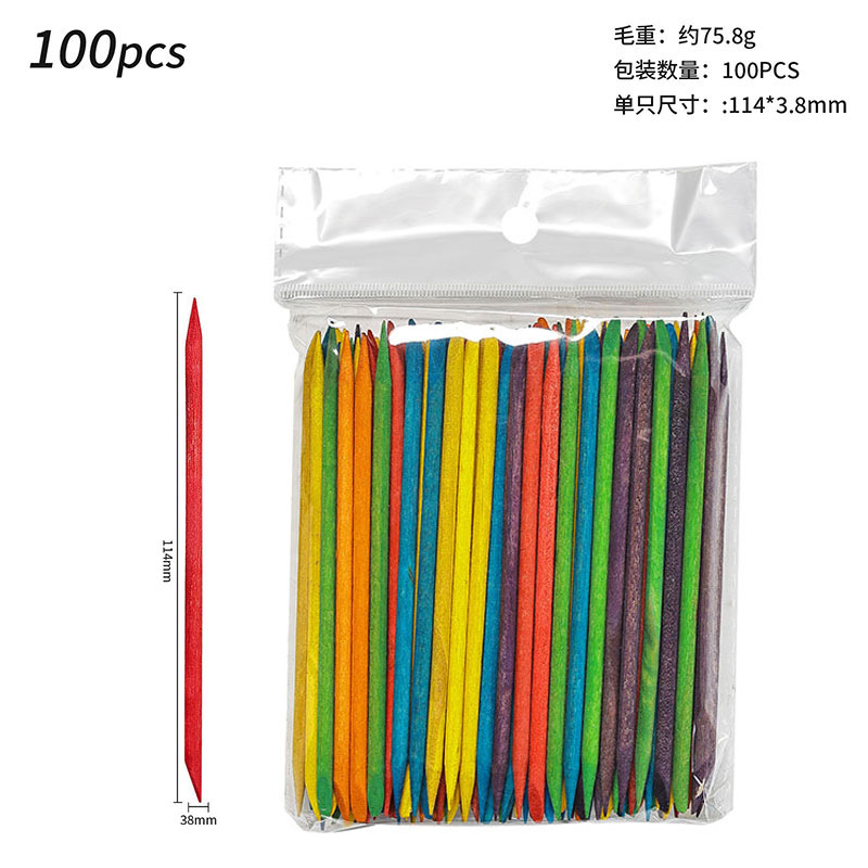 100 Stuks Cuticle Pusher Remov - Nail Art Orange recensie en prijs