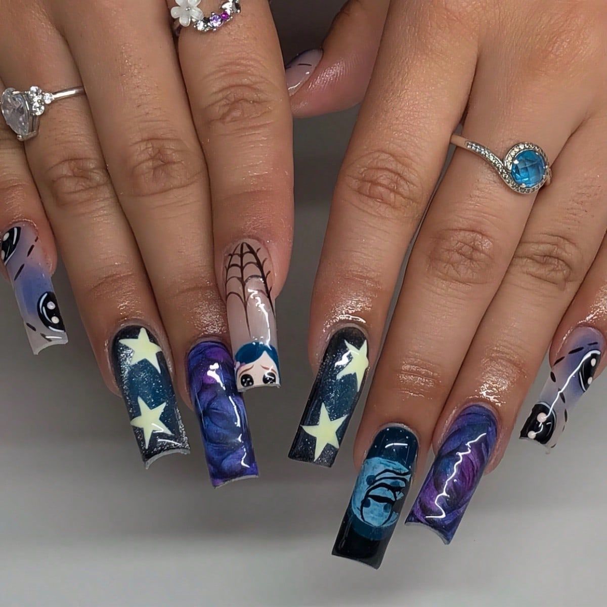 24 Stuks Y 2K Ster Graffiti Pe - Nail Art Press On recensie en prijs