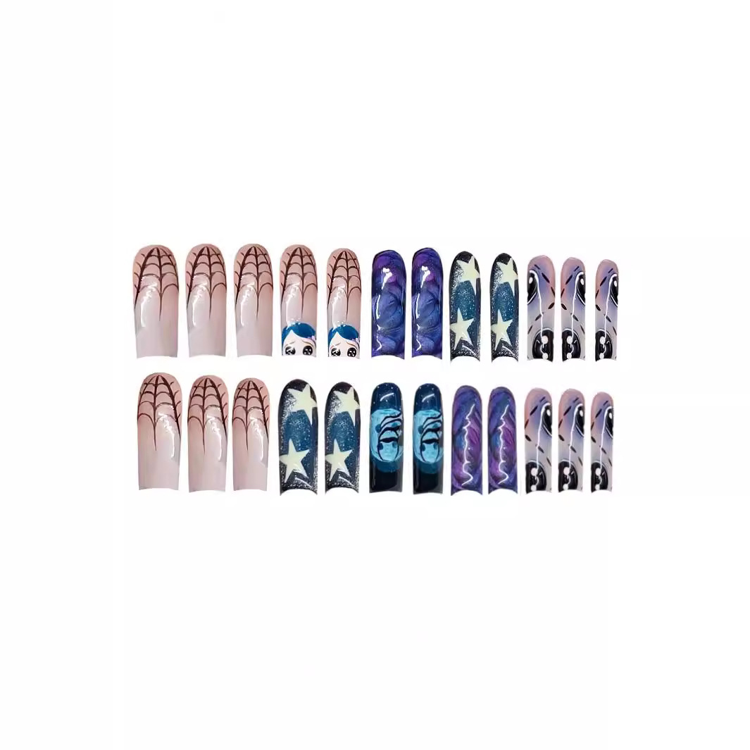 24 Stuks Y 2K Ster Graffiti Pe - Nail Art Press On recensie en prijs