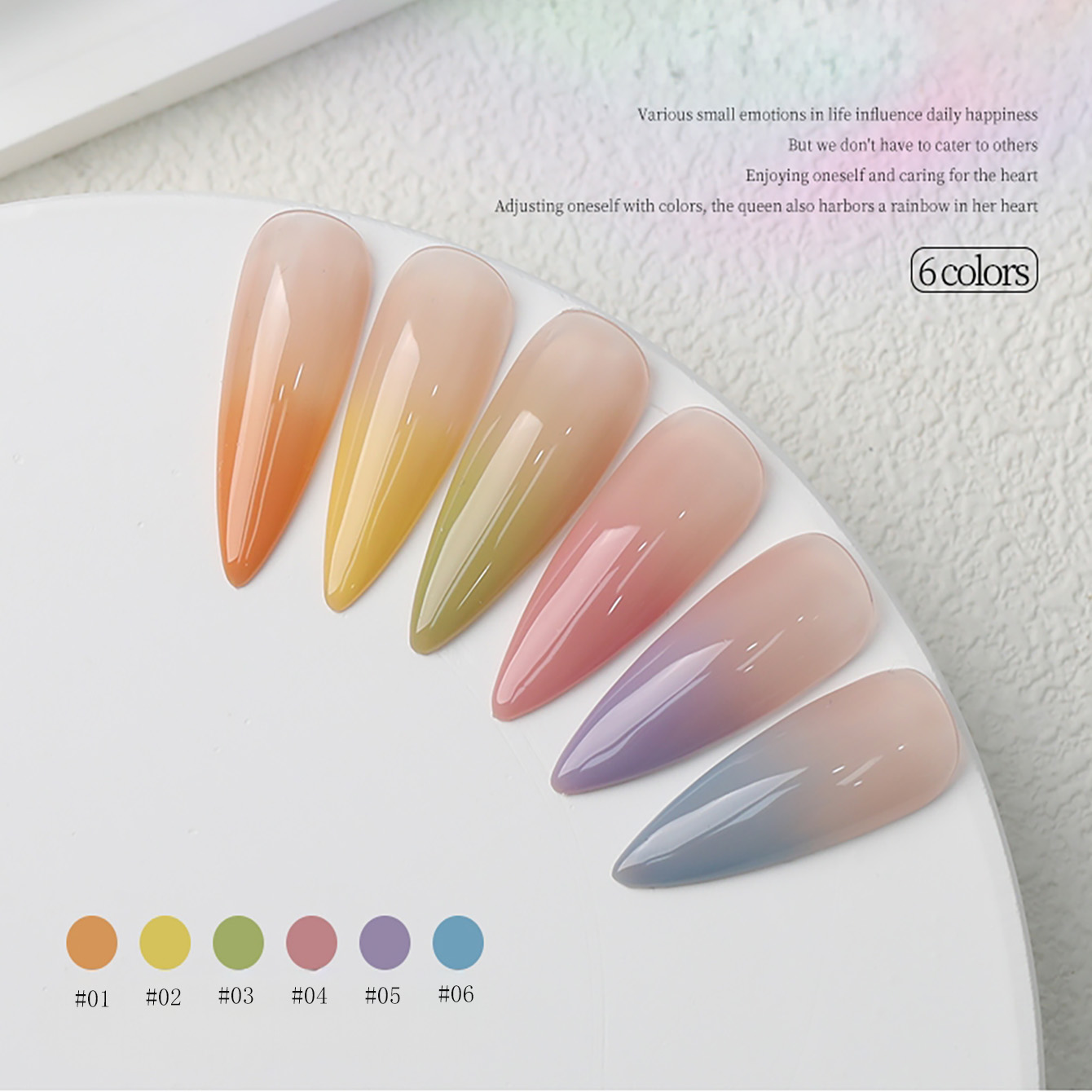 1-6 stuks PSK Nieuwe Macaron C - Nail Art Orange recensie en prijs