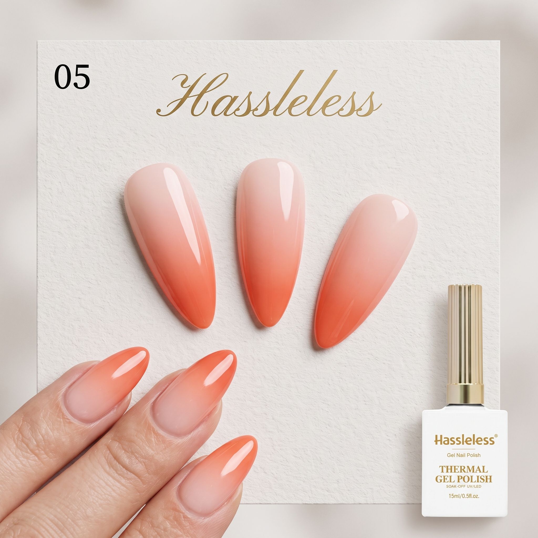 Probleemloze Nude Oranje Perzi - Nail Art Orange recensie en prijs