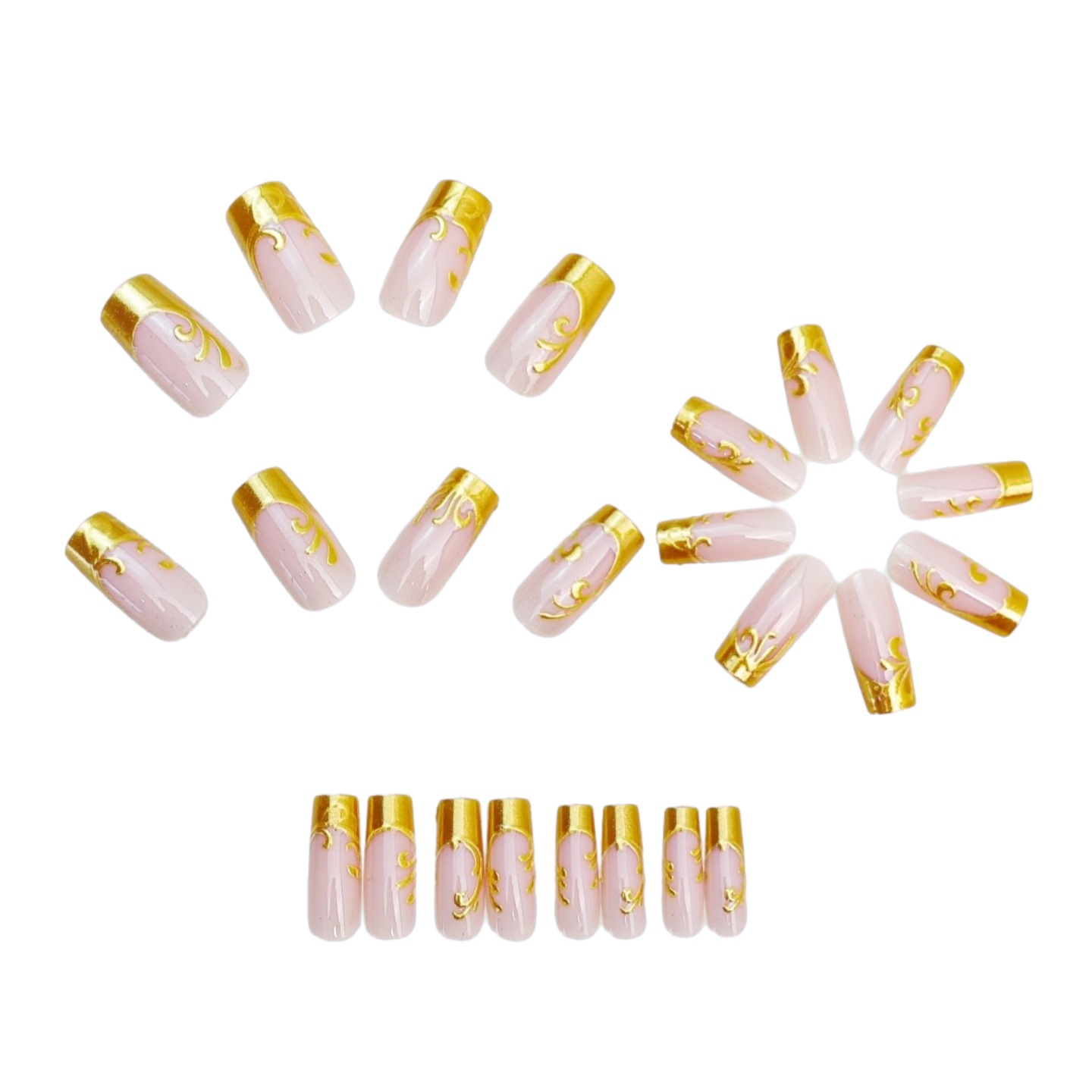 Middellange kunstnagels voor v - Nail Art Press On recensie en prijs